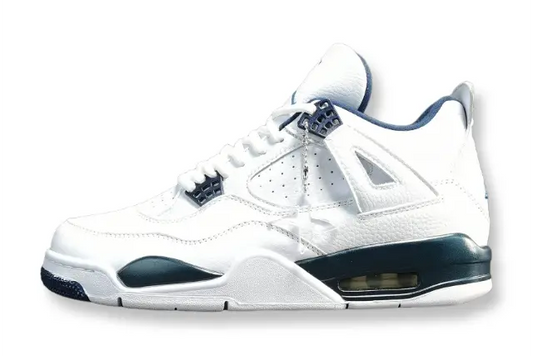 Air Jordan 4 Columbia sneakers white blue accents classic retro basketball shoes
