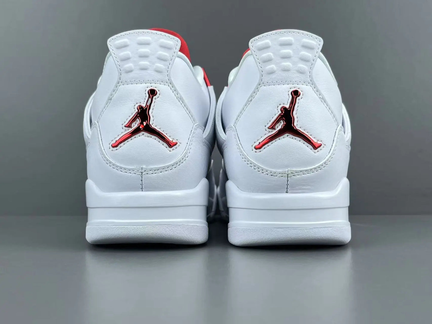 Air Jordan 4 Metallic Red white red black sneakers premium men's shoes
