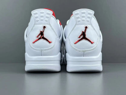 Air Jordan 4 Metallic Red white red black sneakers premium men's shoes
