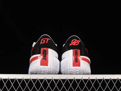Nike Black Fusion Red athletic shoes for basketball and training