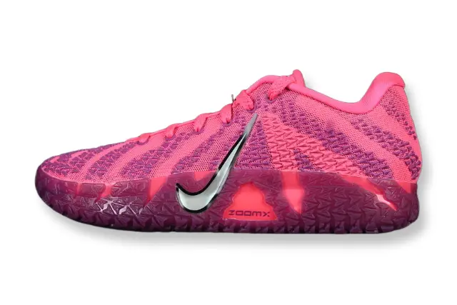 nike ja 3 x max volume basketball shoes side view with bold high energy colorway design