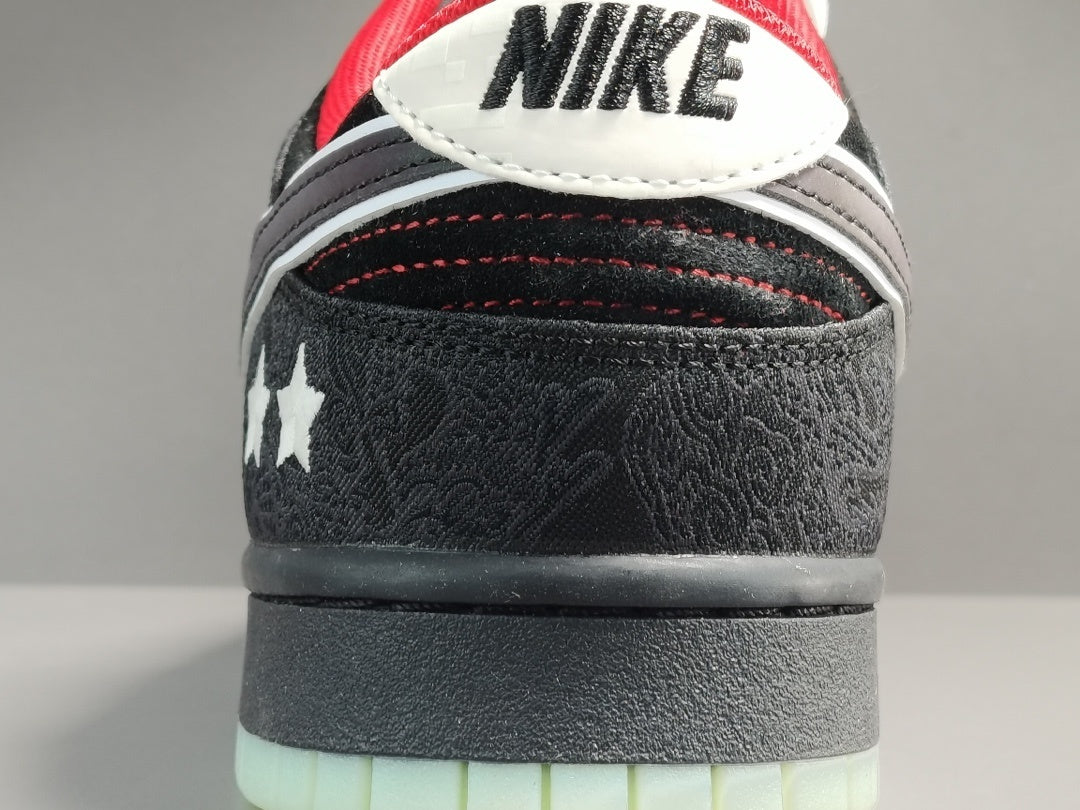 Nike Dunk Low x League of Legends sneaker with colorful character-inspired graphics and bold details
