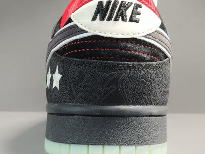 Nike Dunk Low x League of Legends sneaker with colorful character-inspired graphics and bold details
