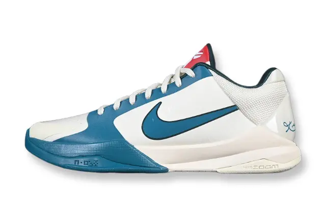 Nike Kobe 5 Protro x Caitlin Clark Coconut Milk Bright Spruce basketball shoes side view