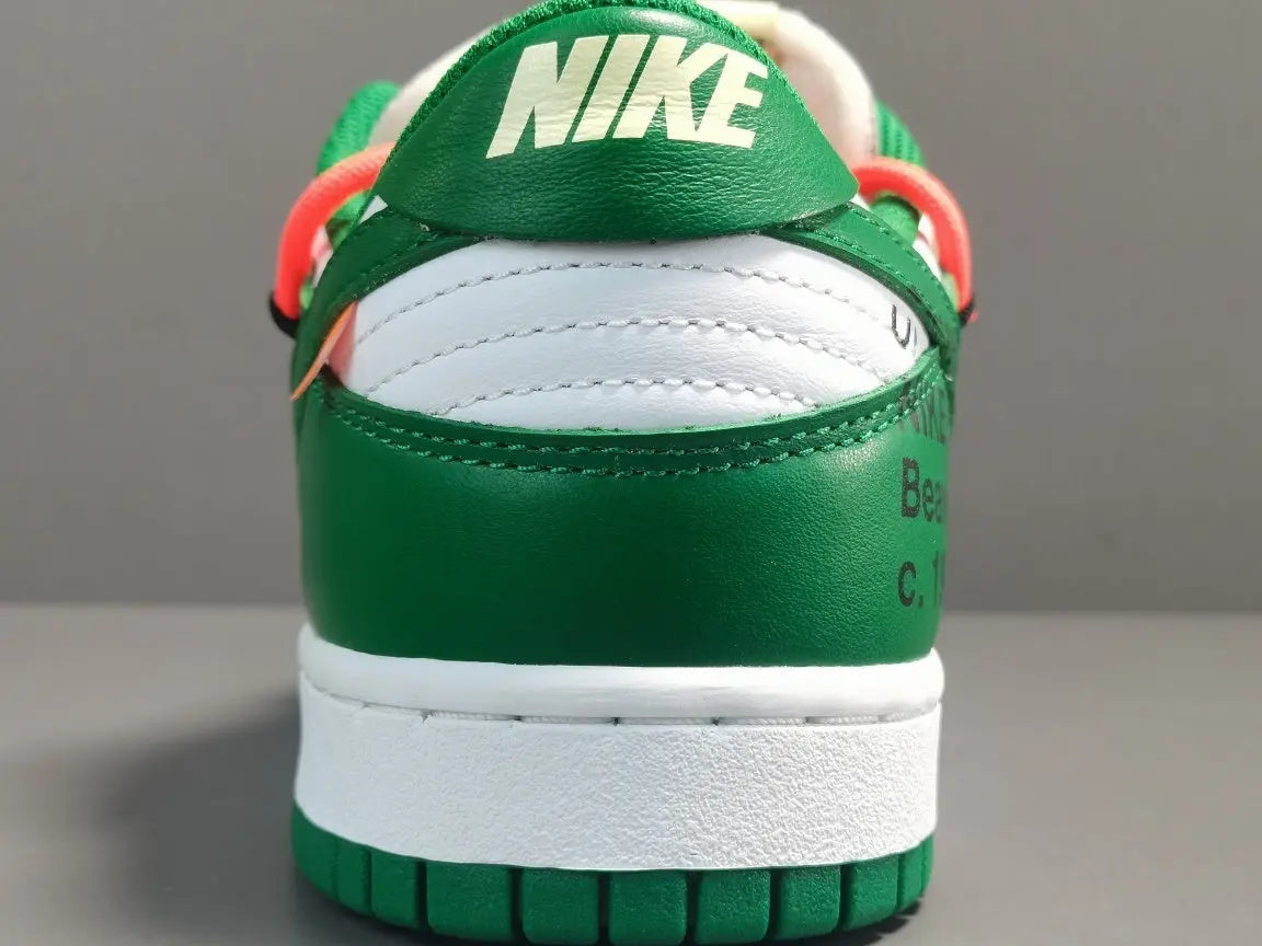 Nike Dunk x Off-White Pine Green limited edition collaboration sneakers streetwear iconic
