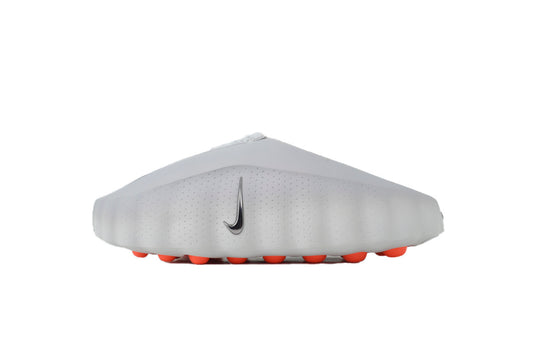 Nike Mind 001 Slide Light Smoke Grey side view lightweight cushioned Nike slides slip-on sandals comfortable grey footwear