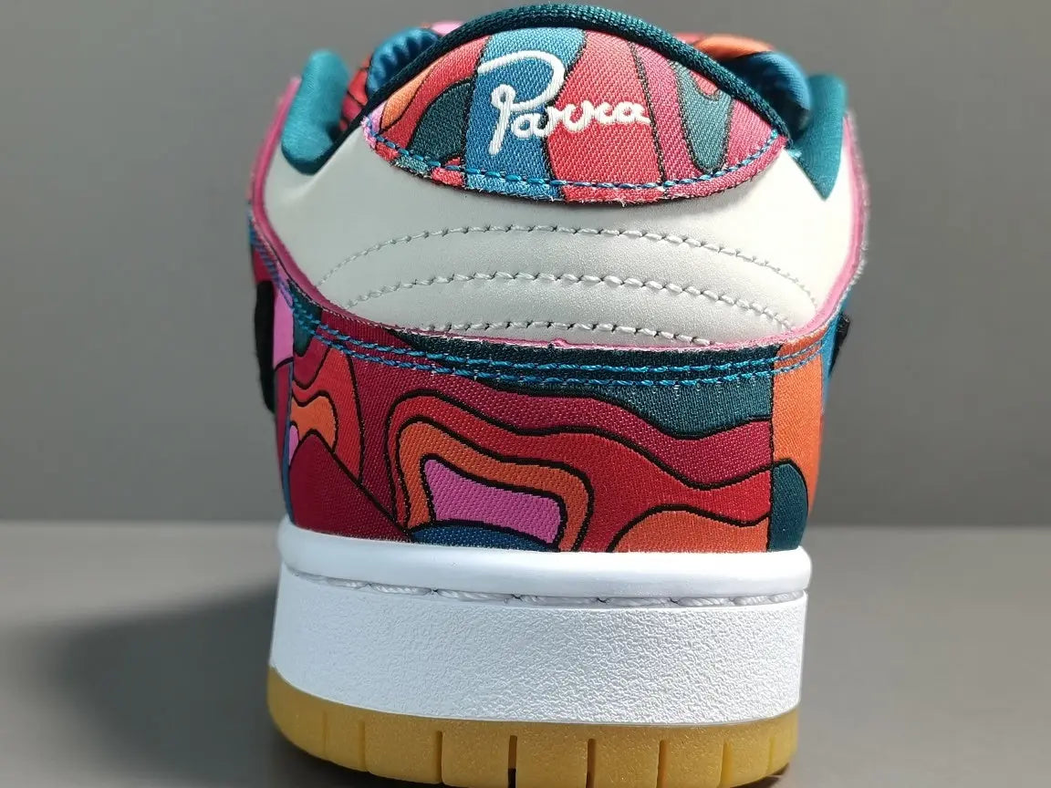 Nike SB Dunk Low Parra Abstract Art colorful skate shoes premium leather