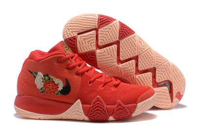 Nike Kyrie 4 x Chinese New Year basketball shoes – red and gold low-top sneakers with Zoom Air cushioning and Lunar New Year design