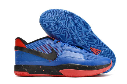 nike ja 1 x hunger basketball shoes side view with bold colorway and premium performance