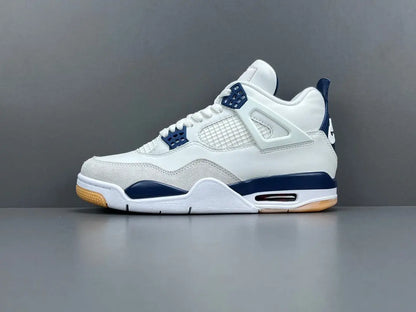 Air Jordan 4 SB Navy sneakers side view skate collaboration retro basketball shoes
