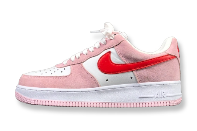 Nike Air Force 1 Valentine’s Day Love Letter featuring romantic details and themed accents