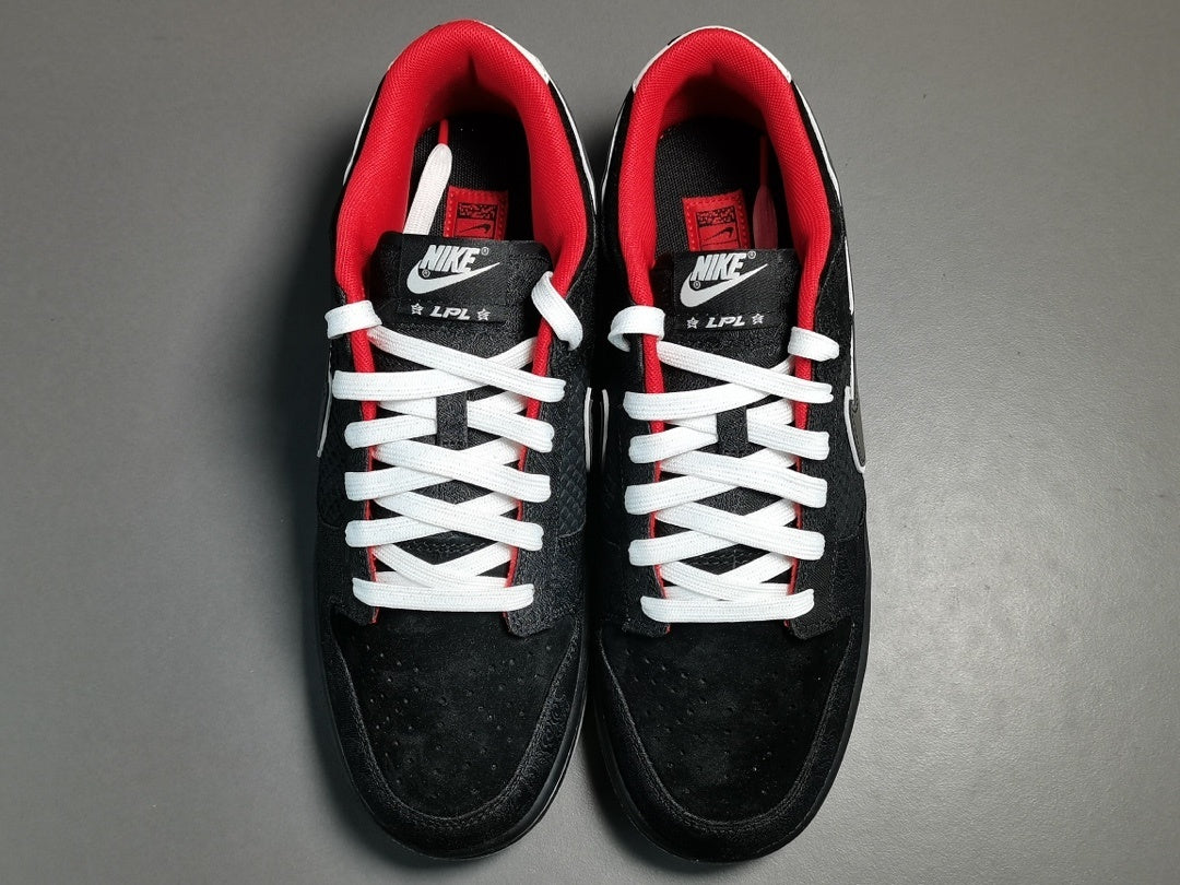 Nike Dunk Low x League of Legends sneaker with colorful character-inspired graphics and bold details
