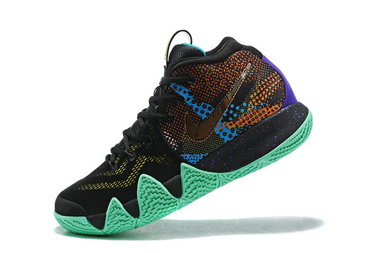 Nike Kyrie 4 x Mamba Mentality basketball shoes – black and purple low-top sneakers with Zoom Air cushioning and tribute design