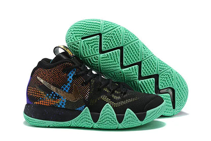 Nike Kyrie 4 x Mamba Mentality basketball shoes – black and purple low-top sneakers with Zoom Air cushioning and tribute design