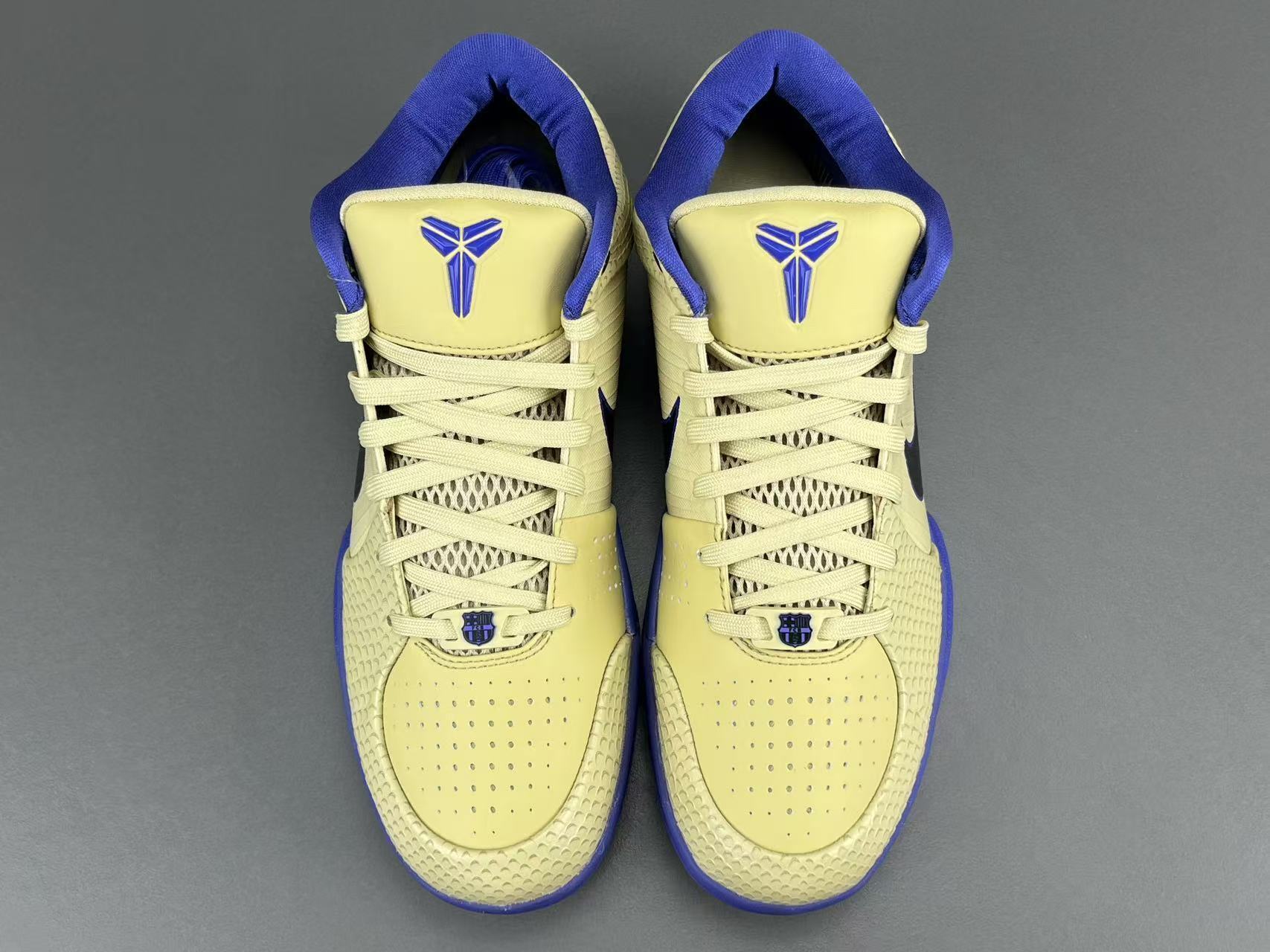 NIKE Kobe 4 Protro FC Barcelona Team Gold basketball sneaker, low-top