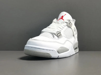 Air Jordan 4 White Oreo white black grey sneakers premium men's shoes
