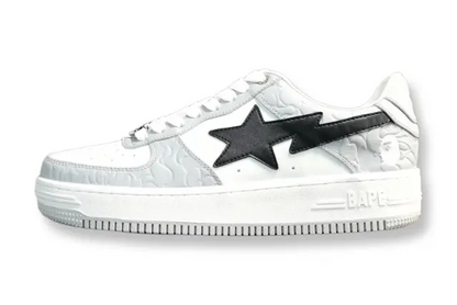 BAPE STA LOW sneakers grey black streetwear casual premium stylish shoes