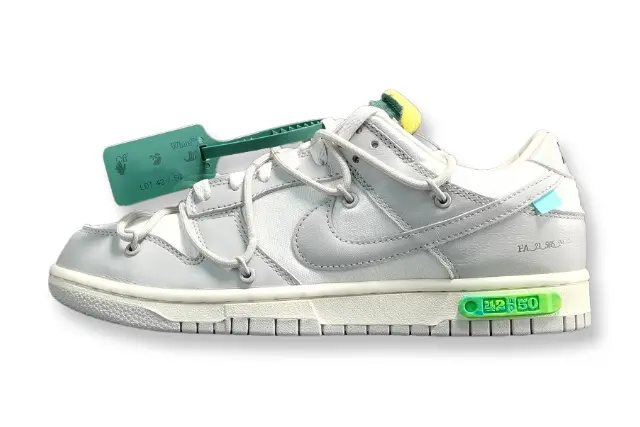 nike dunk x off-white lot 42 low sneakers collaboration mens limited edition