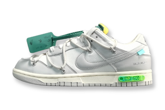 nike dunk x off-white lot 42 low sneakers collaboration mens limited edition