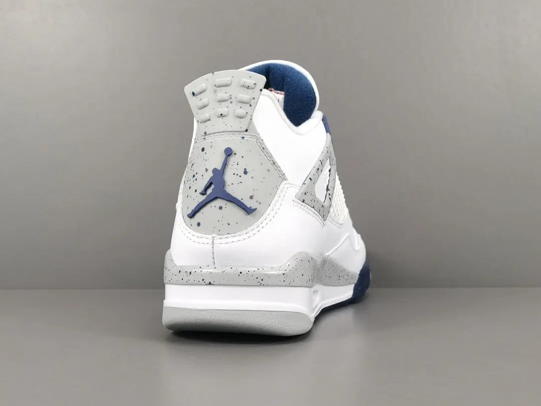 Jordan 4 Midnight Navy navy white leather retro sneakers unisex premium
