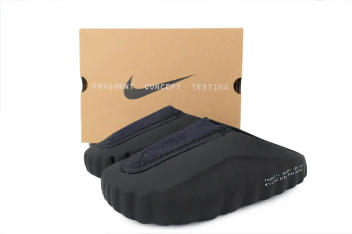 Nike Mind 001 Slide Fragment Black limited edition all black comfort slide