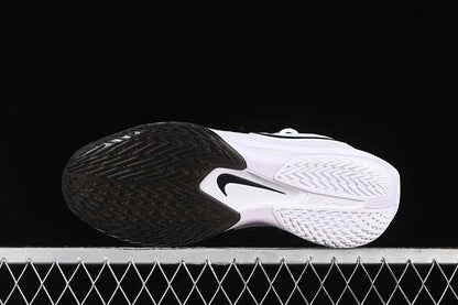 Nike Air Zoom GT Cut 3 Panda basketball shoes black white front view performance sneakers