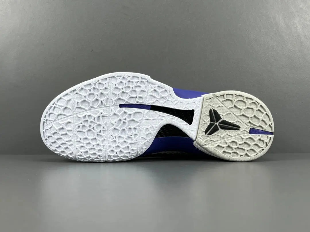 Nike Kobe 6 Concord basketball shoes white and purple sleek performance design
