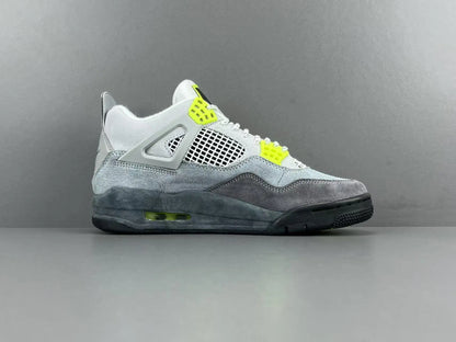 Air Jordan 4 SE 95 Neon white black neon green sneakers men's shoes
