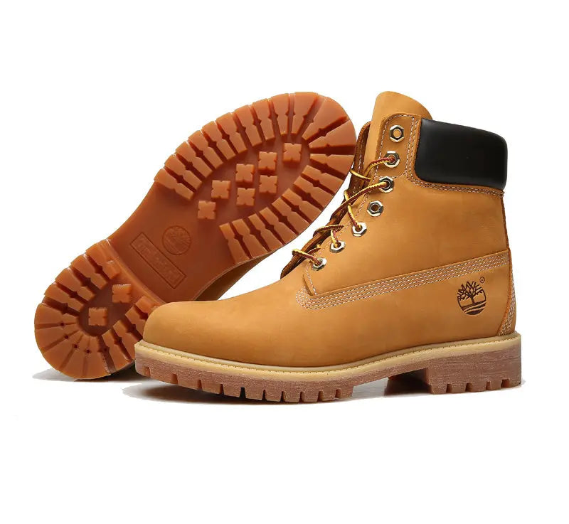 Timberland 6 inch premium waterproof wheat leather work boot for men durable
