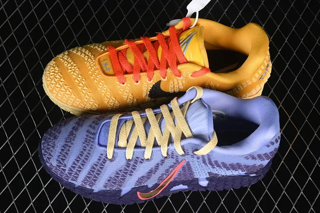 nike ja 3 x channel 12 basketball shoes side view with bold broadcast inspired colorway