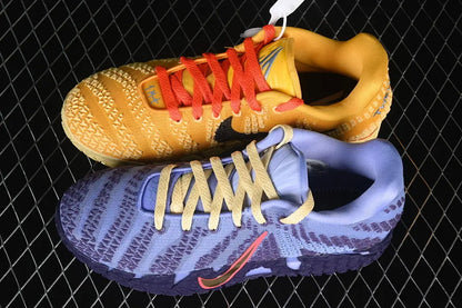 nike ja 3 x channel 12 basketball shoes side view with bold broadcast inspired colorway
