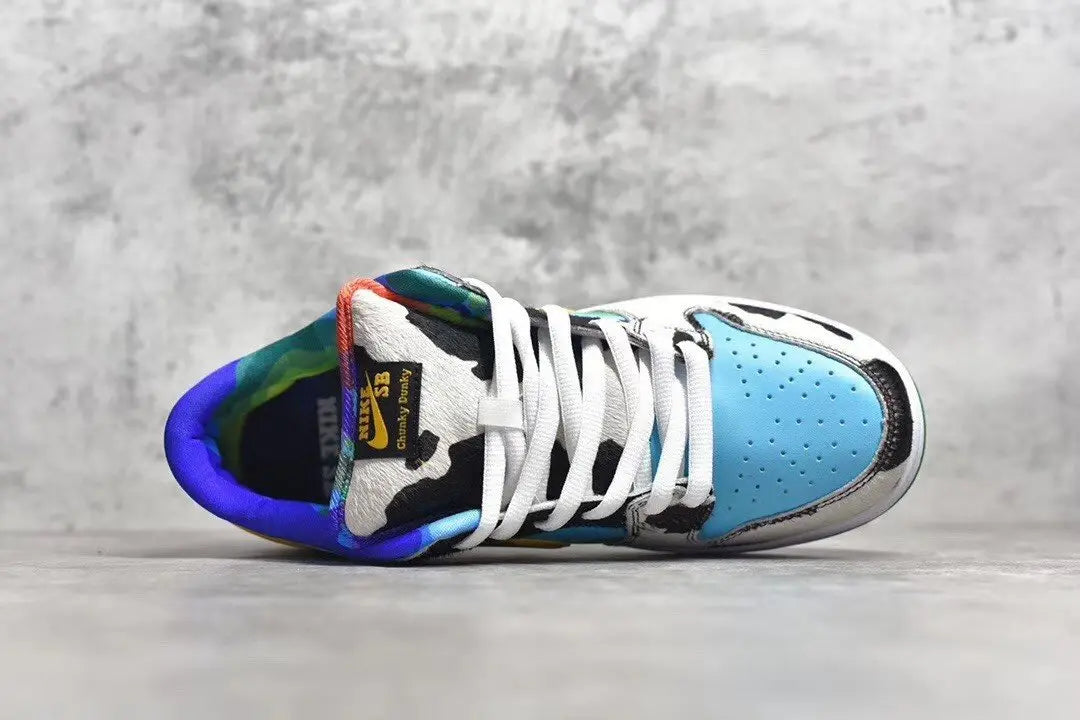 Nike SB Dunk Ben & Jerry's Chunky Dunky low top sneaker side view multi-color