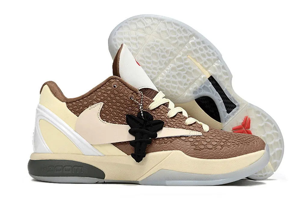 Nike Kobe 6 Protro Travis Scott Reverse Mocha basketball shoes collaboration edition
