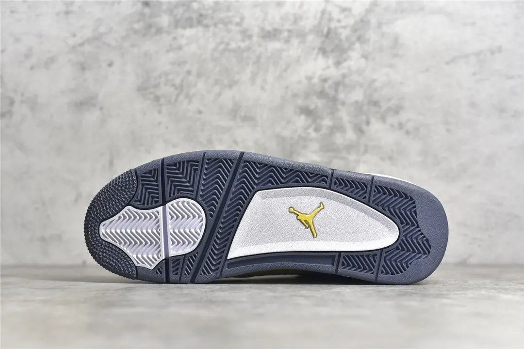 Air Jordan 4 Lightning yellow black sneakers premium men's shoes
