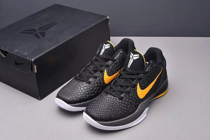 Nike Kobe 6 Protro Black Del Sol basketball shoes sleek performance design