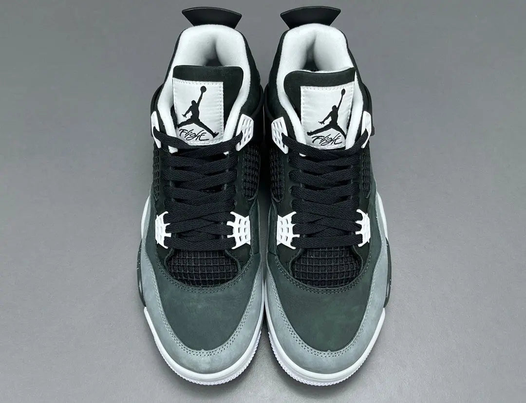 Air Jordan 4 Fear sneakers side view dark retro basketball shoes iconic design