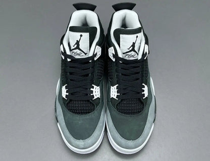 Air Jordan 4 Fear sneakers side view dark retro basketball shoes iconic design