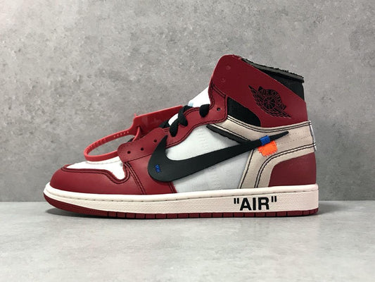 Jordan 1 Retro High Off-White Chicago sneakers showcasing deconstructed style and heritage