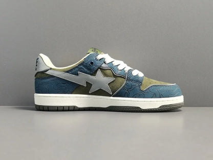 BAPE SK8 STA sneakers army green streetwear premium casual stylish shoes