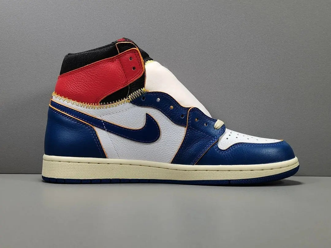 Jordan 1 Retro High Fragment Union Varsity Red Sport Royal sneaker
