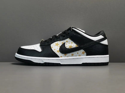 Nike SB Dunk x Supreme Stars Black sneakers limited edition streetwear collaboration
