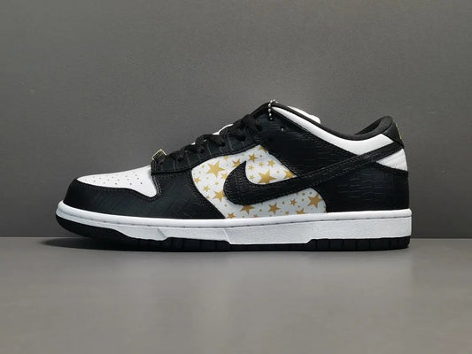 Nike SB Dunk x Supreme Stars Black sneakers limited edition streetwear collaboration
