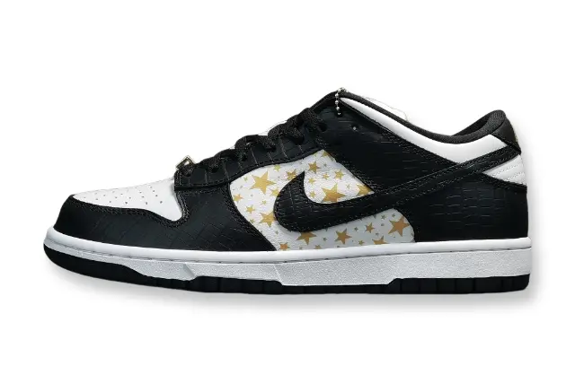 Nike SB Dunk x Supreme Stars Black sneakers limited edition streetwear collaboration
