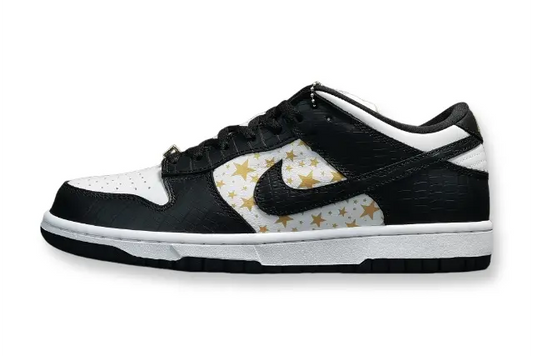 Nike SB Dunk x Supreme Stars Black sneakers limited edition streetwear collaboration
