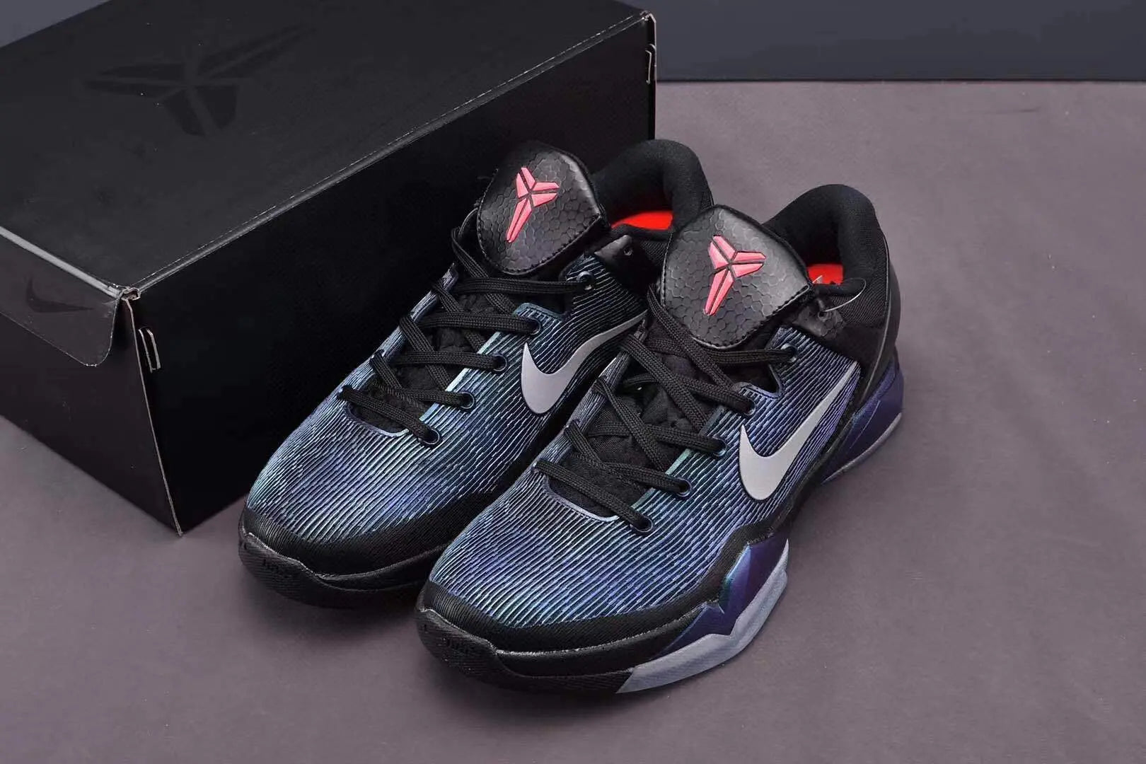 Nike Kobe 7 Invisibility Cloak basketball shoes translucent upper with stealth design
