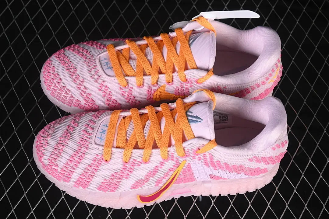 nike ja 3 x pink foam basketball shoes side view with soft pink foam colorway design