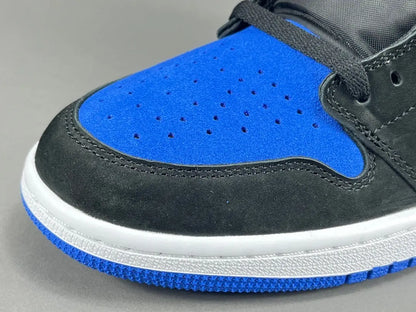 Air Jordan 1 High OG Royal Reimagined side view blue white leather sneaker