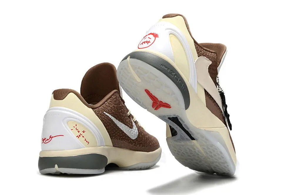 Nike Kobe 6 Protro Travis Scott Reverse Mocha basketball shoes collaboration edition

