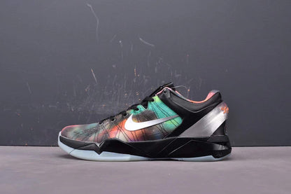 Nike Kobe 7 Galaxy AS basketball shoes black with cosmic starry design
