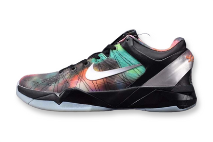Nike Kobe 7 Galaxy AS basketball shoes black with cosmic starry design
